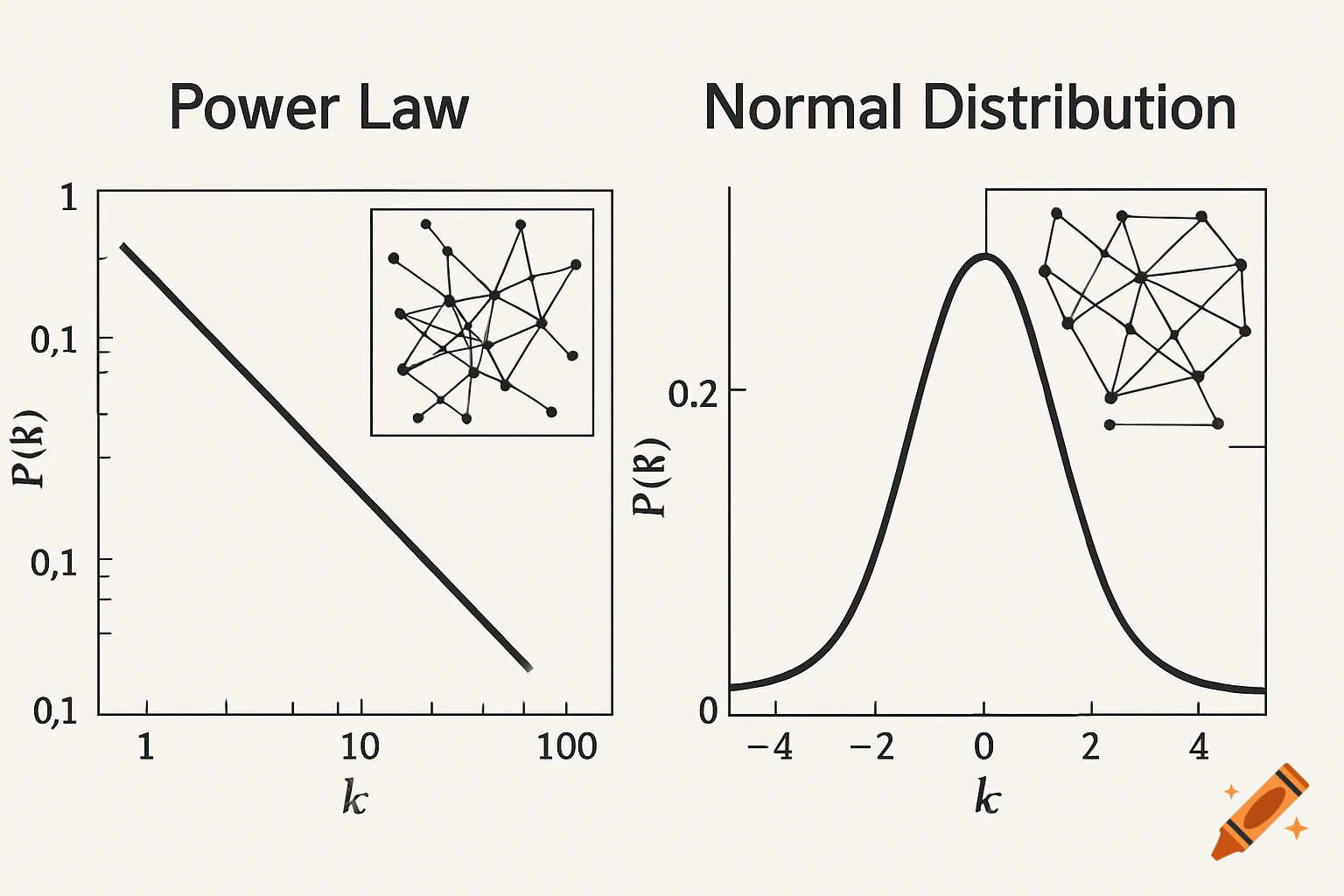 Power Law vs Normal Distribution